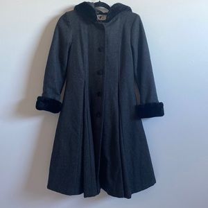 Trilogi Collection made in Mexico fancy charcoal grey formal coat